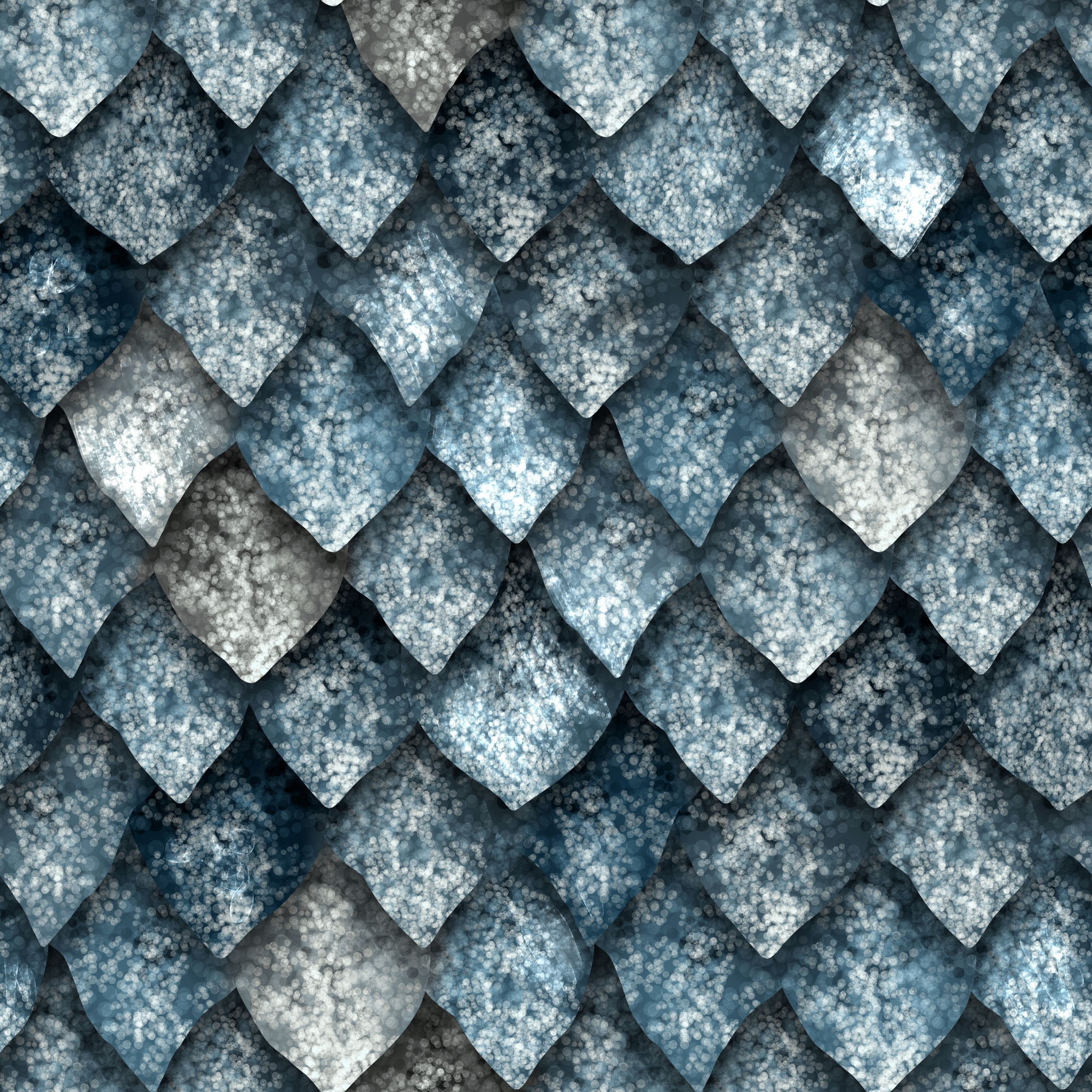 Seamless Texture of Dragon Scales, Reptile Skin